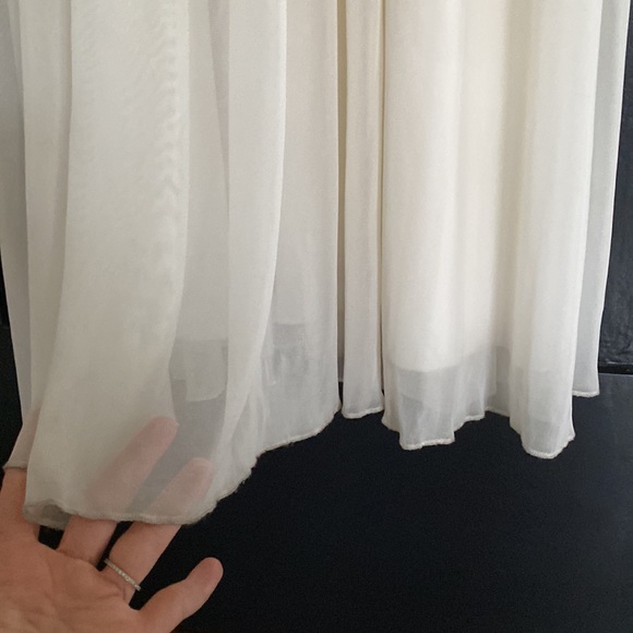 Stunning DOLLAR Women’s Empire Waist Spaghetti Strap Wedding Dress Ivory Sz 3XL - Picture 3 of 7